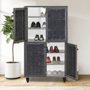 Παπουτσοθήκη-ντουλάπι Ronan pakoworld χρώμα wenge 70.5x35x122εκ – 249-000018