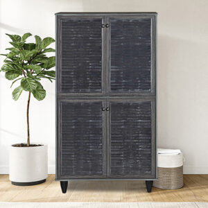 Παπουτσοθήκη-ντουλάπι Ronan pakoworld χρώμα wenge 70.5x35x122εκ – 249-000018