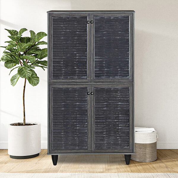 Παπουτσοθήκη-ντουλάπι Ronan pakoworld χρώμα wenge 70.5x35x122εκ – 249-000018