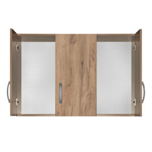 Πατάρι ντουλάπας Zelia pakoworld τρίφυλλο oak 90x42x60εκ – 249-000041
