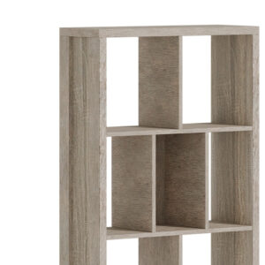 Βιβλιοθήκη Dividre pakoworld sonoma oak μελαμίνης 80x30x181εκ – 249-000049
