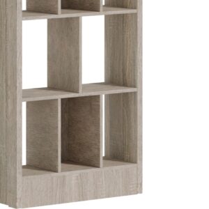 Βιβλιοθήκη Dividre pakoworld sonoma oak μελαμίνης 80x30x181εκ – 249-000049