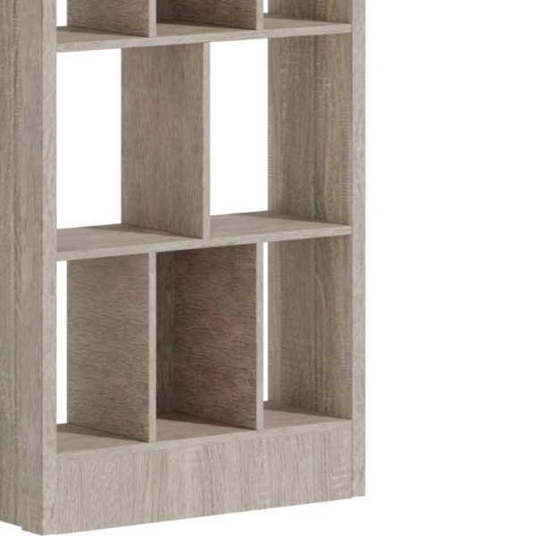 Βιβλιοθήκη Dividre pakoworld sonoma oak μελαμίνης 80x30x181εκ – 249-000049