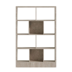 Βιβλιοθήκη Dividre pakoworld sonoma oak μελαμίνης 120x30x181εκ – 249-000050