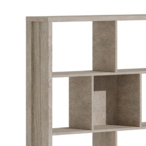 Βιβλιοθήκη Dividre pakoworld sonoma oak μελαμίνης 120x30x181εκ – 249-000050