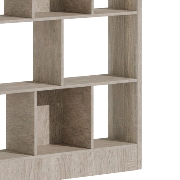 Βιβλιοθήκη Dividre pakoworld sonoma oak μελαμίνης 120x30x181εκ – 249-000050