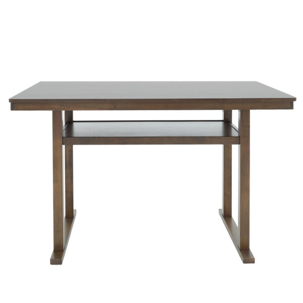 Τραπέζι μπαρ Tenor pakoworld φυσικό ξύλο rubberwood-ΜDF καρυδί 150x90x91.5εκ – 250-000001