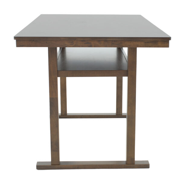 Τραπέζι μπαρ Tenor pakoworld φυσικό ξύλο rubberwood-ΜDF καρυδί 150x90x91.5εκ – 250-000001