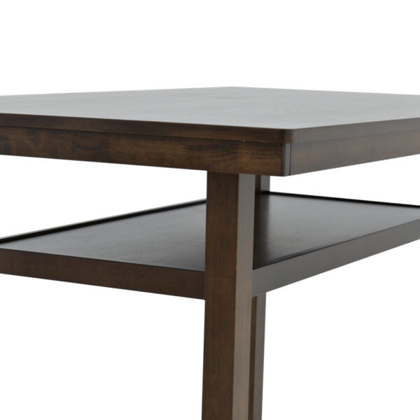 Τραπέζι μπαρ Tenor pakoworld φυσικό ξύλο rubberwood-ΜDF καρυδί 150x90x91.5εκ – 250-000001
