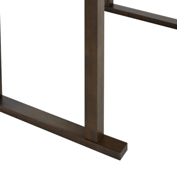 Τραπέζι μπαρ Tenor pakoworld φυσικό ξύλο rubberwood-ΜDF καρυδί 150x90x91.5εκ – 250-000001