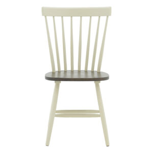 Καρέκλα Larus pakoworld φυσικό ξύλo rubberwood ανθρακί-λευκό 50x49x90εκ. – 250-000006