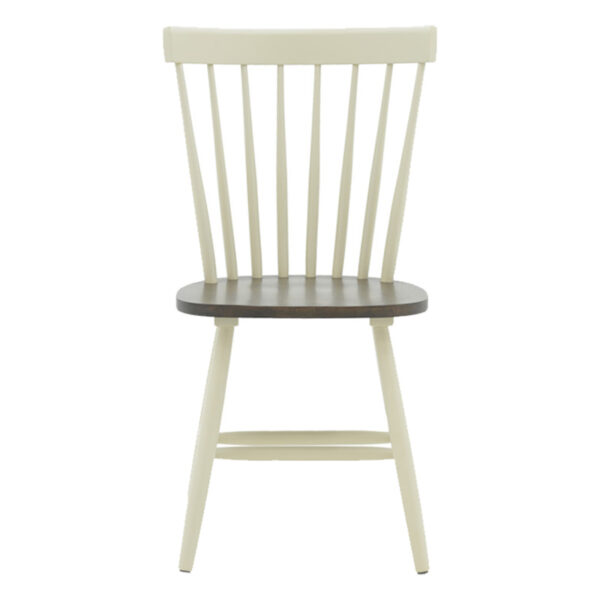 Καρέκλα Larus pakoworld φυσικό ξύλo rubberwood ανθρακί-λευκό 50x49x90εκ. – 250-000006