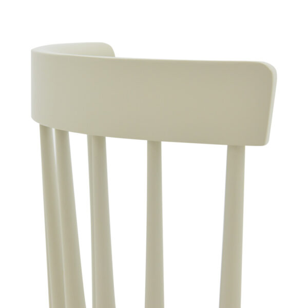 Καρέκλα Larus pakoworld φυσικό ξύλo rubberwood ανθρακί-λευκό 50x49x90εκ. – 250-000006