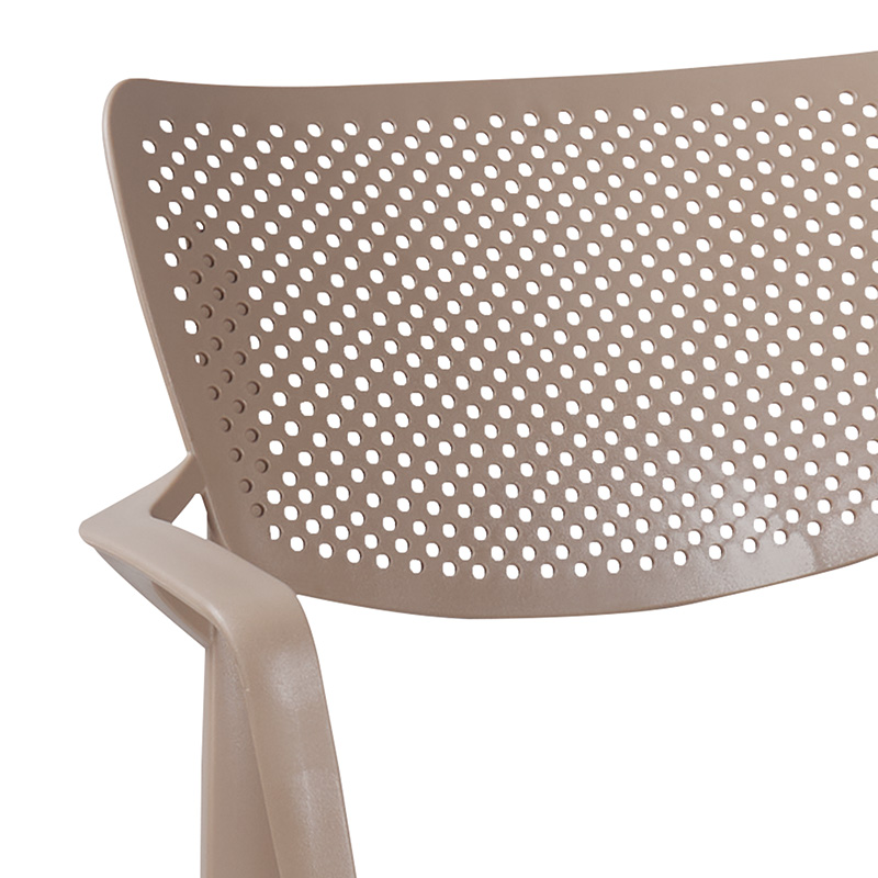 Πολυθρόνα Frontline pakoworld PP cappucino – 253-000018