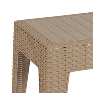 Τραπέζι Cosmic pakoworld PP cappucino 55x40x43.5εκ – 253-000034