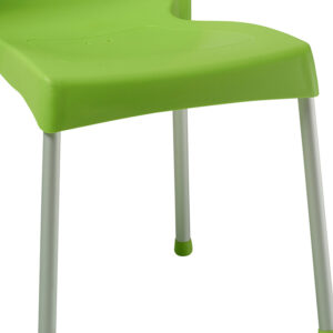 Καρέκλα Crafted pakoworld PP πράσινο-αλουμίνιο γκρι – 253-000039