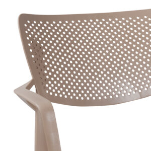 Τραπεζαρία Icon-Frontline pakoworld σετ 3τεμ PP σε cappuccino απόχρωση – 253-000097