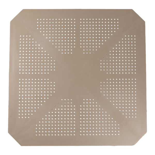 Τραπέζι Icon  pakoworld PP σε απόχρωση cappucino 80x80x74.5εκ – 253-000117