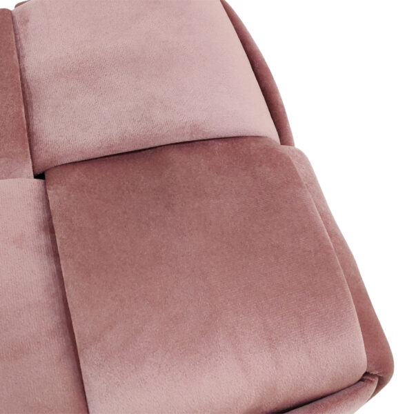 Σκαμπό Jisko pakoworld σάπιο μήλο βελούδο 38x38x40εκ – 257-000030