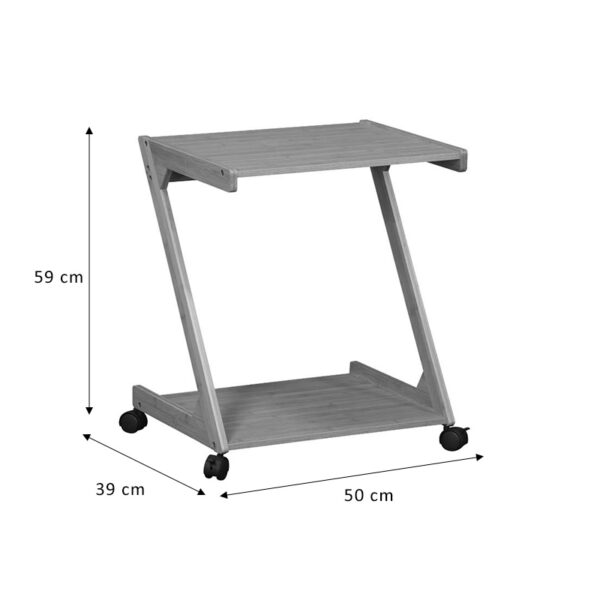 Βοηθητικό τραπέζι Fit pakoworld MDF φυσικό 50x39x59εκ – 260-000004
