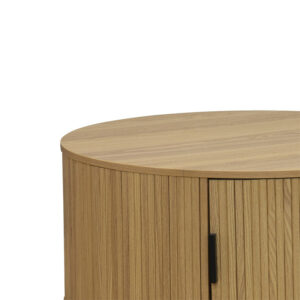 Τραπέζι σαλονιού Scandi pakoworld MDF σε φυσική απόχρωση Φ80×35.5εκ – 260-000009