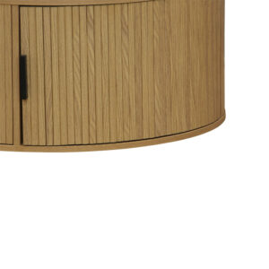Τραπέζι σαλονιού Scandi pakoworld MDF σε φυσική απόχρωση Φ80×35.5εκ – 260-000009