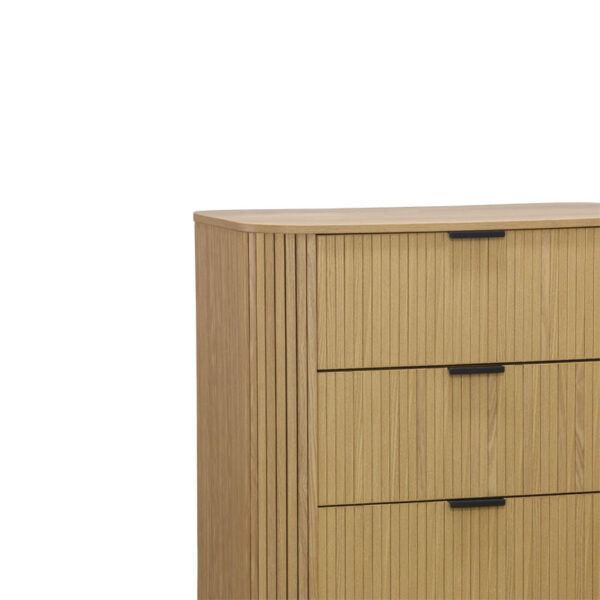 Συρταριέρα Scandi pakoworld με 4 συρτάρια φυσικό 79x46x115εκ – 260-000011