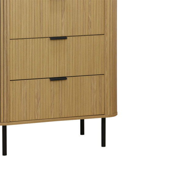 Συρταριέρα Scandi pakoworld με 4 συρτάρια φυσικό 79x46x115εκ – 260-000011