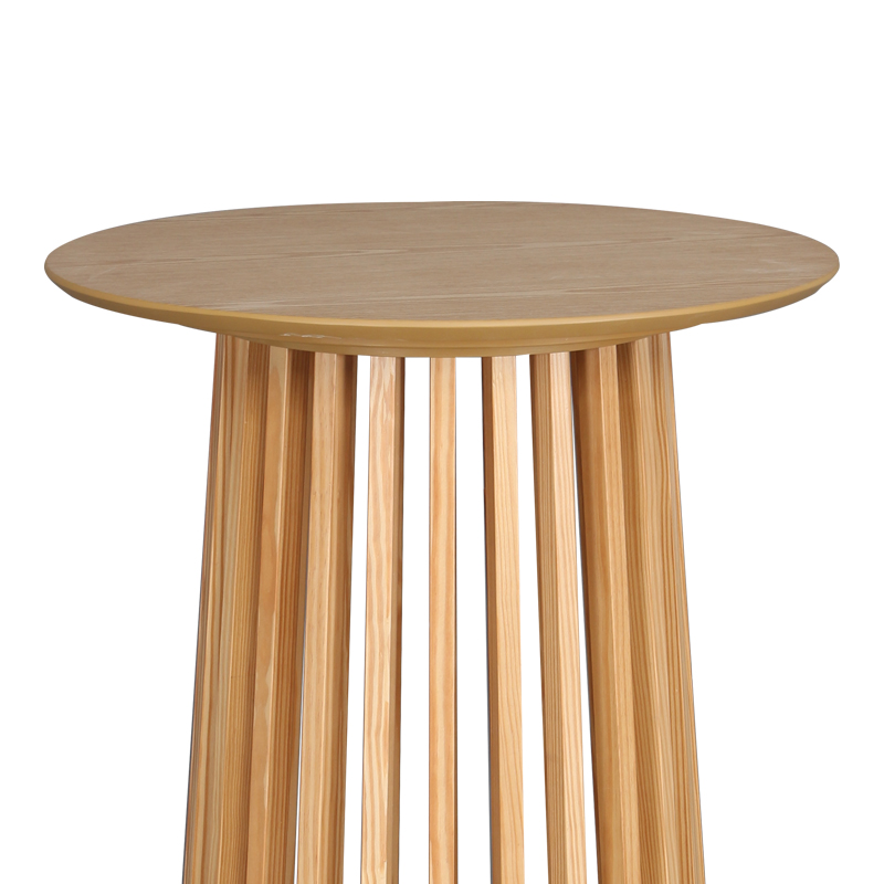 Τραπέζι μπαρ Domonic pakoworld mdf φυσικό Φ60×105εκ – 260-000022