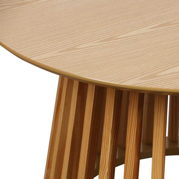Τραπέζι σαλονιού Domonic pakoworld mdf/pw σε φυσική απόχρωση Φ80×45εκ – 260-000023