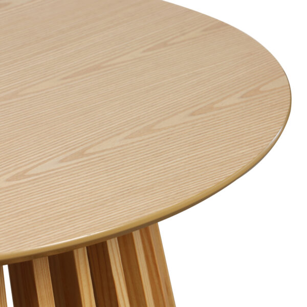 Τραπέζι σαλονιού Domonic pakoworld mdf/pw σε φυσική απόχρωση Φ80×45εκ – 260-000023