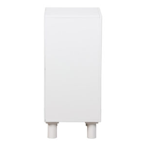 Κομοδίνο Emersi pakoworld MDF σε λευκή απόχρωση 40x32x70εκ – 260-000025