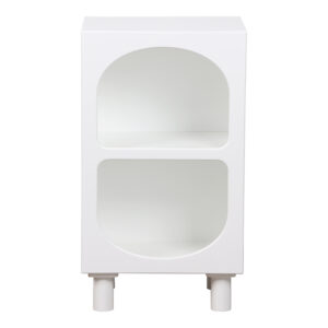 Κομοδίνο Emersi pakoworld MDF σε λευκή απόχρωση 40x32x70εκ – 260-000025