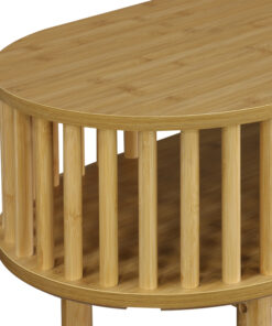 Κονσόλα Nodial pakoworld MDF/Bamboo σε φυσική απόχρωση 120x39x85εκ – 260-000027