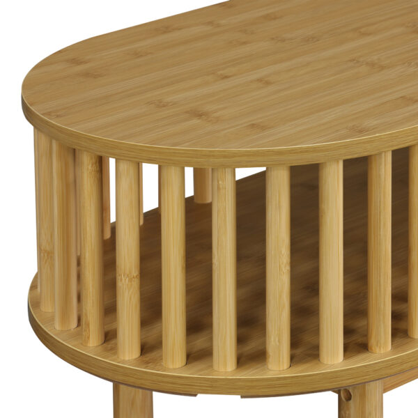 Κονσόλα Nodial pakoworld MDF/Bamboo σε φυσική απόχρωση 120x39x85εκ – 260-000027