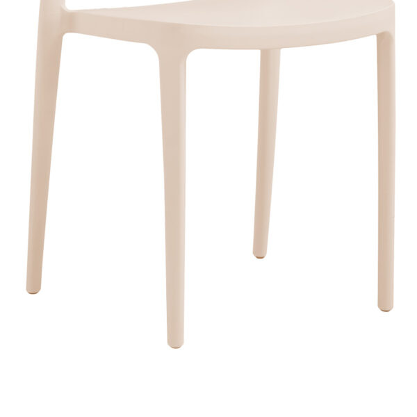 Καρέκλα Amvroan στοιβαζόμενη pakoworld με UV protection cappuccino pp 51x49x79.5εκ – 262-000033