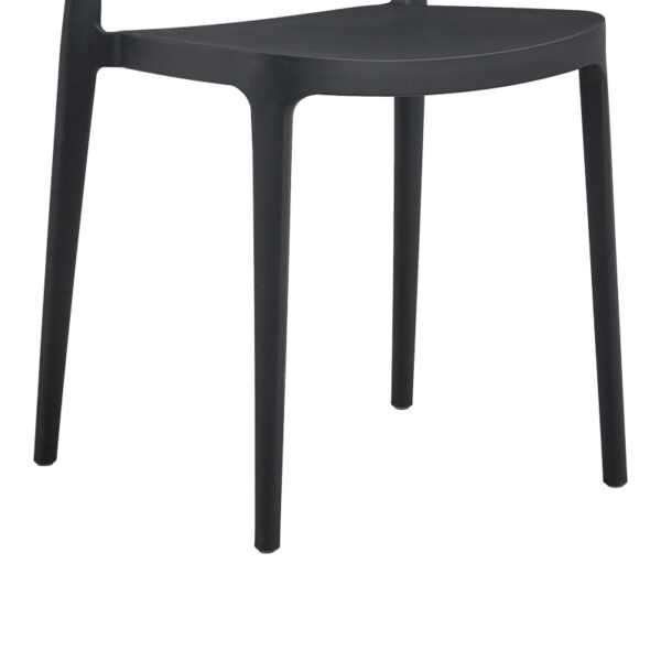 Καρέκλα Amvroan στοιβαζόμενη pakoworld με UV protection ανθρακί pp 51x49x79.5εκ – 262-000034
