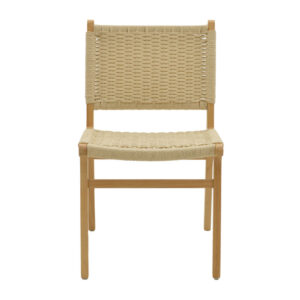 Καρέκλα Julien pakoworld rubberwood φυσικό-έδρα φυσικό σχοινί 61x54x85εκ – 263-000007