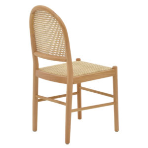 Καρέκλα Alessia pakoworld ξύλο οξιάς-rattan φυσικό 43x40x89εκ – 263-000010