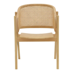 Πολυθρόνα Wenzy pakoworld φυσικό Rattan – μασίφ ξύλο toon 58x58x82εκ – 263-000028