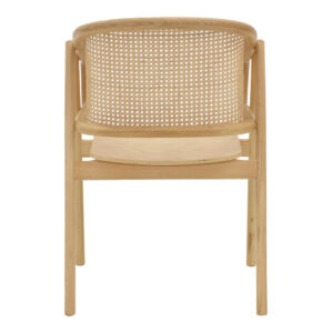 Πολυθρόνα Wenzy pakoworld φυσικό Rattan – μασίφ ξύλο toon 58x58x82εκ – 263-000028