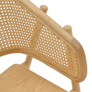 Πολυθρόνα Wenzy pakoworld φυσικό Rattan – μασίφ ξύλο toon 58x58x82εκ – 263-000028
