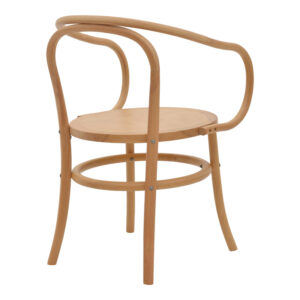 Πολυθρόνα Verfie pakoworld φυσικό ξύλο οξιάς 55x50x83εκ – 263-000029