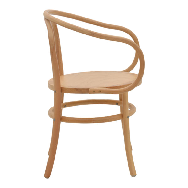 Πολυθρόνα Verfie pakoworld φυσικό ξύλο οξιάς 55x50x83εκ – 263-000029