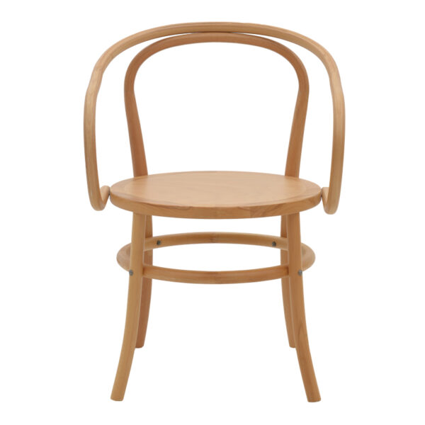 Πολυθρόνα Verfie pakoworld φυσικό ξύλο οξιάς 55x50x83εκ – 263-000029