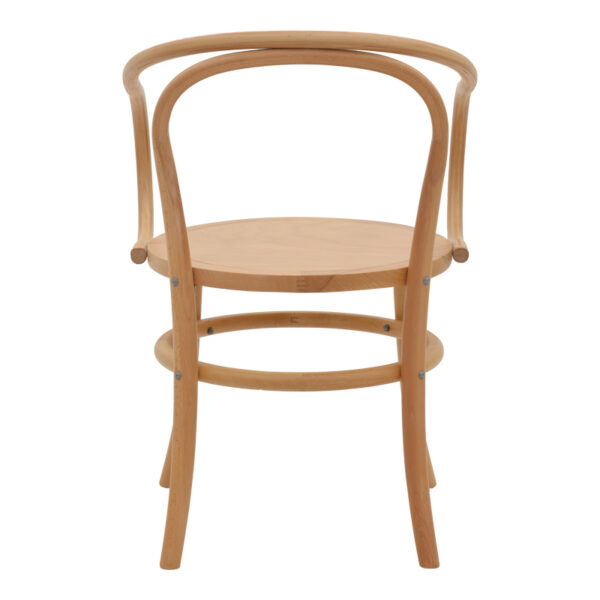 Πολυθρόνα Verfie pakoworld φυσικό ξύλο οξιάς 55x50x83εκ – 263-000029