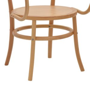 Πολυθρόνα Verfie pakoworld φυσικό ξύλο οξιάς 55x50x83εκ – 263-000029