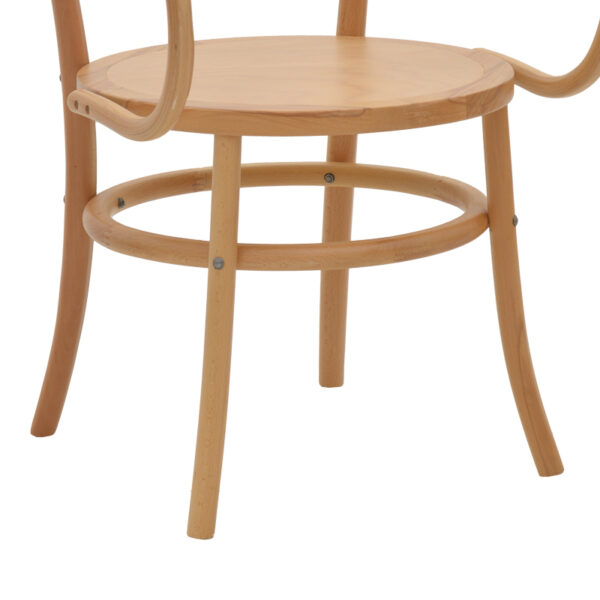 Πολυθρόνα Verfie pakoworld φυσικό ξύλο οξιάς 55x50x83εκ – 263-000029