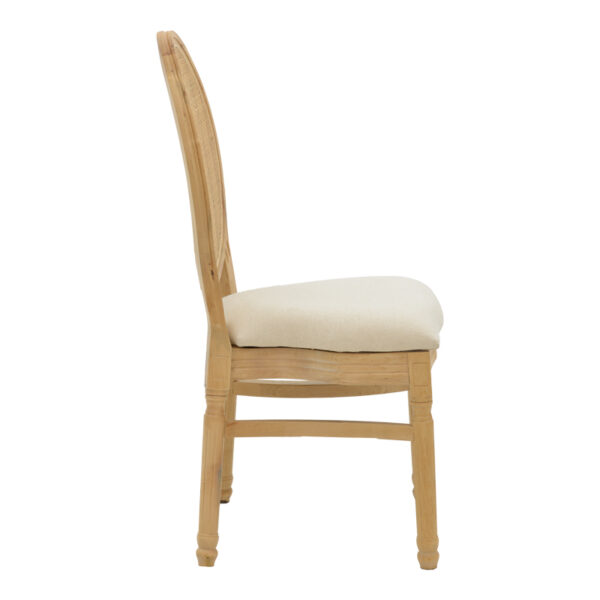Καρέκλα Canco pakoworld φυσικό rubberwood-φυσικό rattan 50x55x98εκ – 263-000032