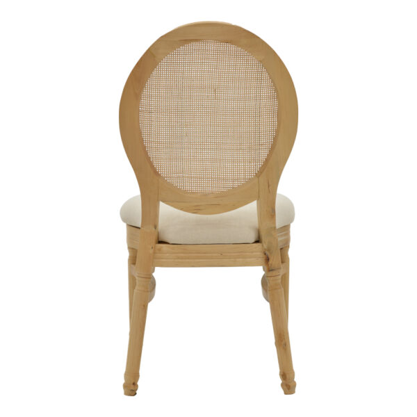 Καρέκλα Canco pakoworld φυσικό rubberwood-φυσικό rattan 50x55x98εκ – 263-000032